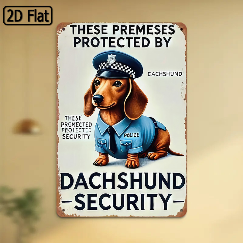 Home Security Yard Sign - 2D Flat, [2D Flat] 1-Piece Fun