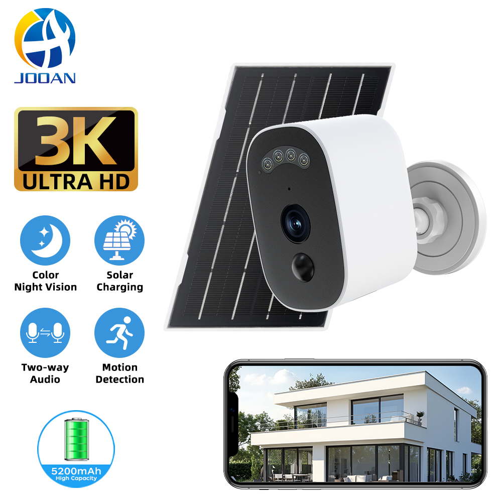 Home Security Battery - Jooan 3K HD Solar Security Camera