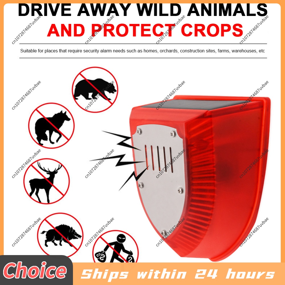 Barking Dog Alarm - Solar Motion Sensor Animal Repeller with