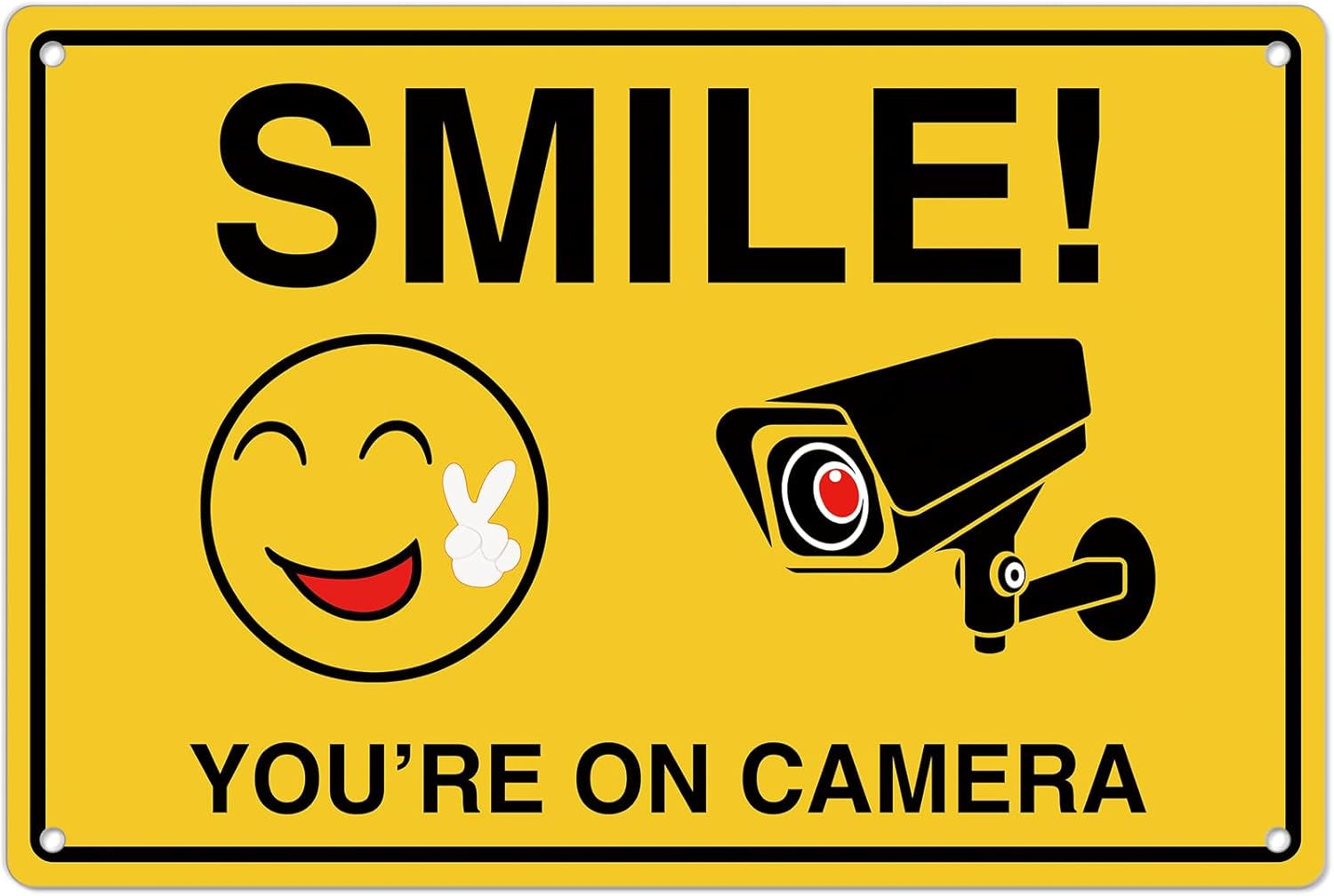 Home Security Items - Smile Youre On Camera Signs ;