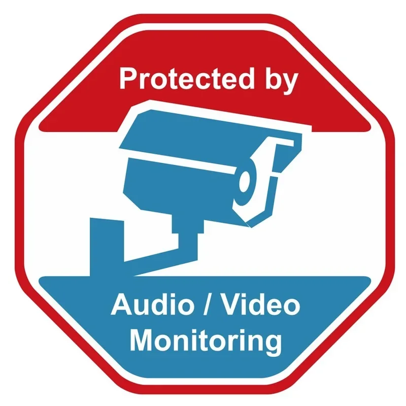 Home Security Camera - Personality Surveillance Camera Warning Card Paper