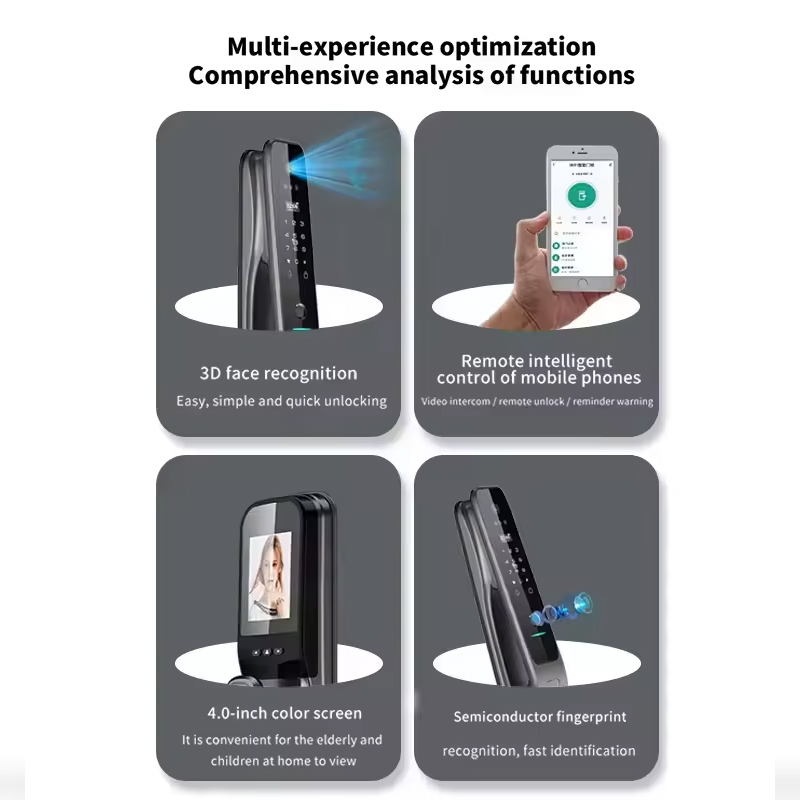 HX5 Smart Door Lock 3D Face Re - Home Security Camera ulasan dan harga