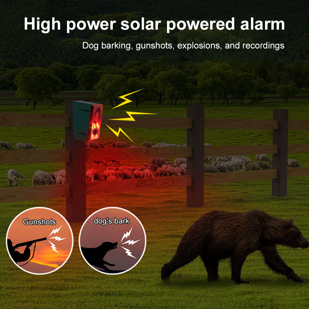 Outdoor Solar Motion Sensor Al - Barking Dog Alarm ulasan dan harga