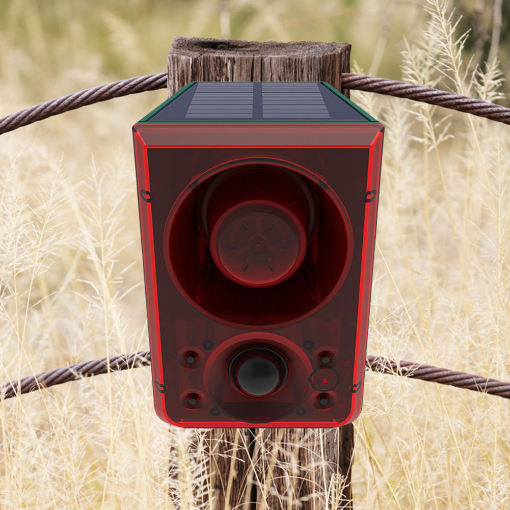 Outdoor Solar Motion Sensor Al - Barking Dog Alarm ulasan dan harga