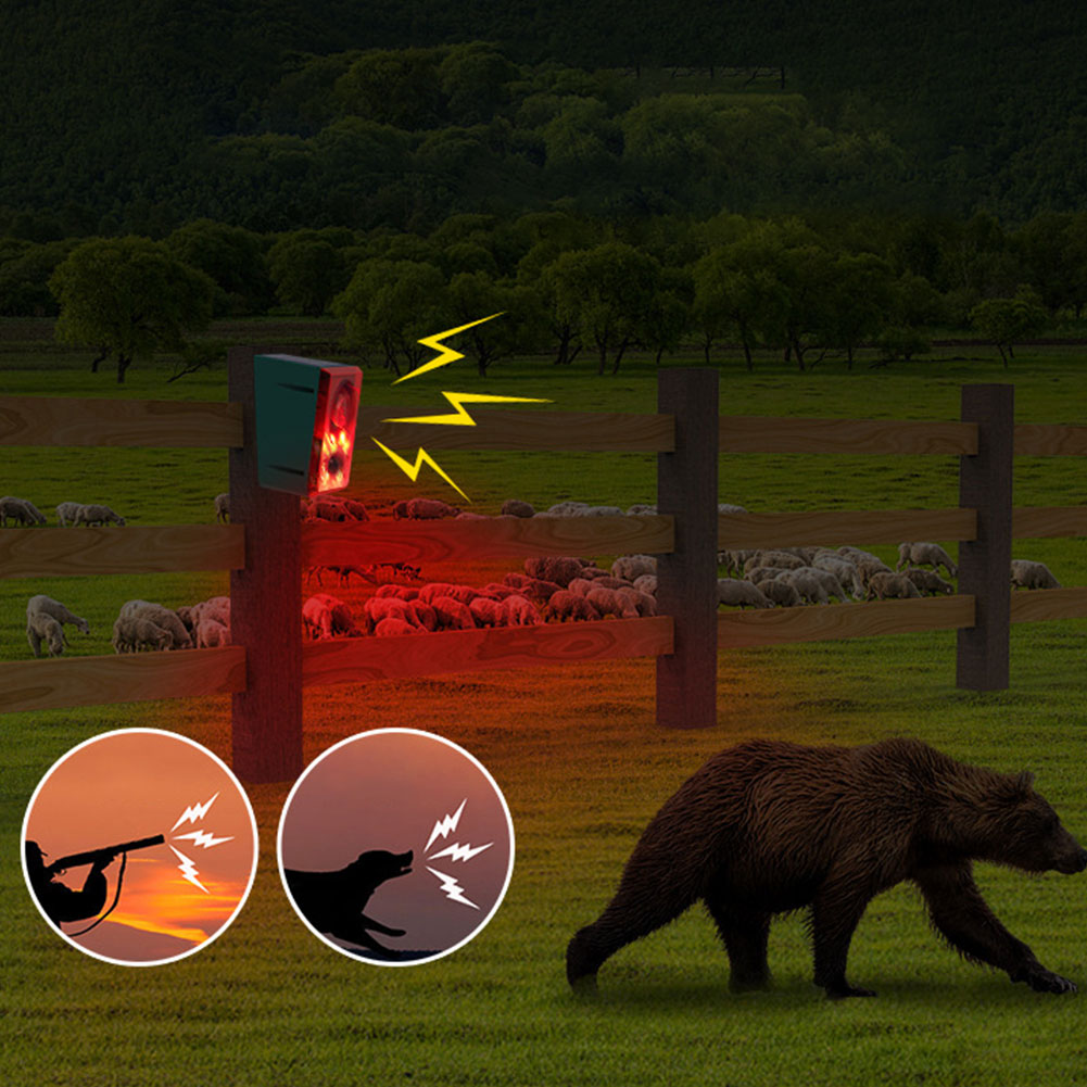 Outdoor Solar Motion Sensor Al - Barking Dog Alarm ulasan dan harga