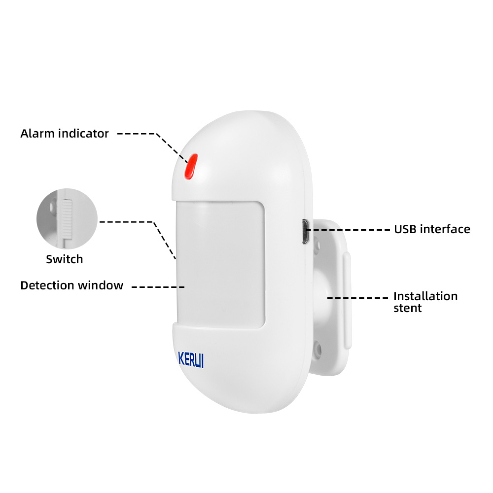 KERUI Wireless PIR Motion Sens - Home Security Battery ulasan dan harga