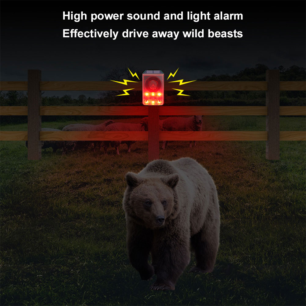 Solar Outdoor Motion Sensor Al - Barking Dog Alarm ulasan dan harga