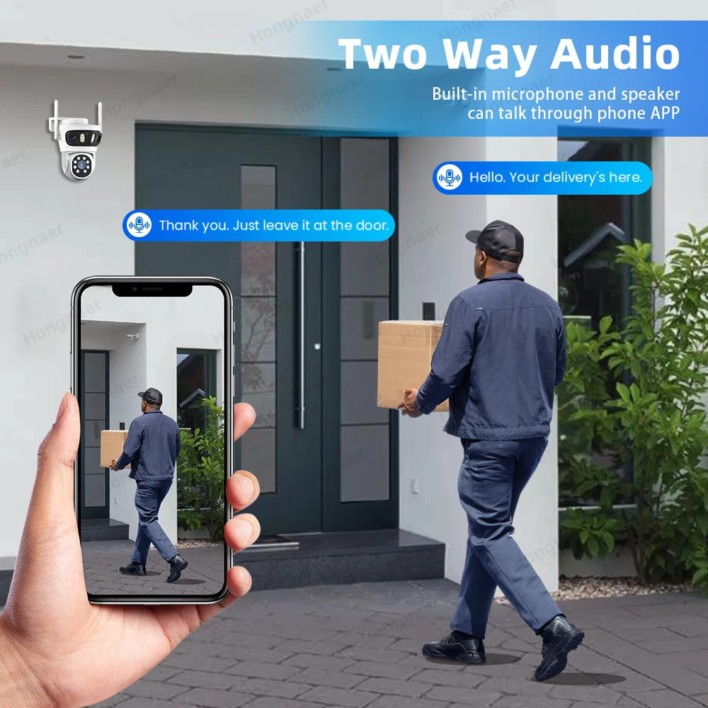 2026 Hongnaer 6MP 4CH 3 Lens 2 - Home Security Camera ulasan dan harga