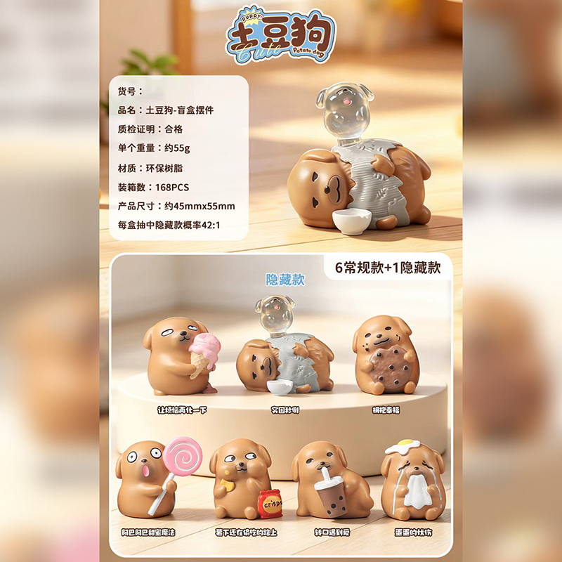 Potato Dog Blind Box Figurine  - Home Security Items ulasan dan harga