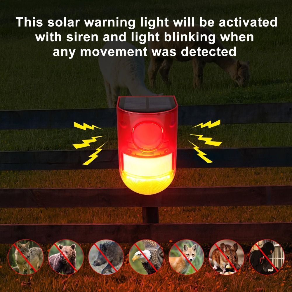 Security Alarm Solar Waterproo - Home Security Yard Sign ulasan dan harga