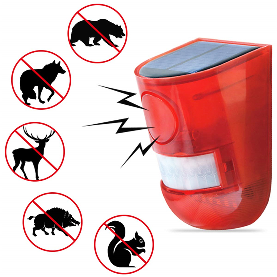 Outdoor Solar Infrared Motion  - Home Security Yard Sign ulasan dan harga