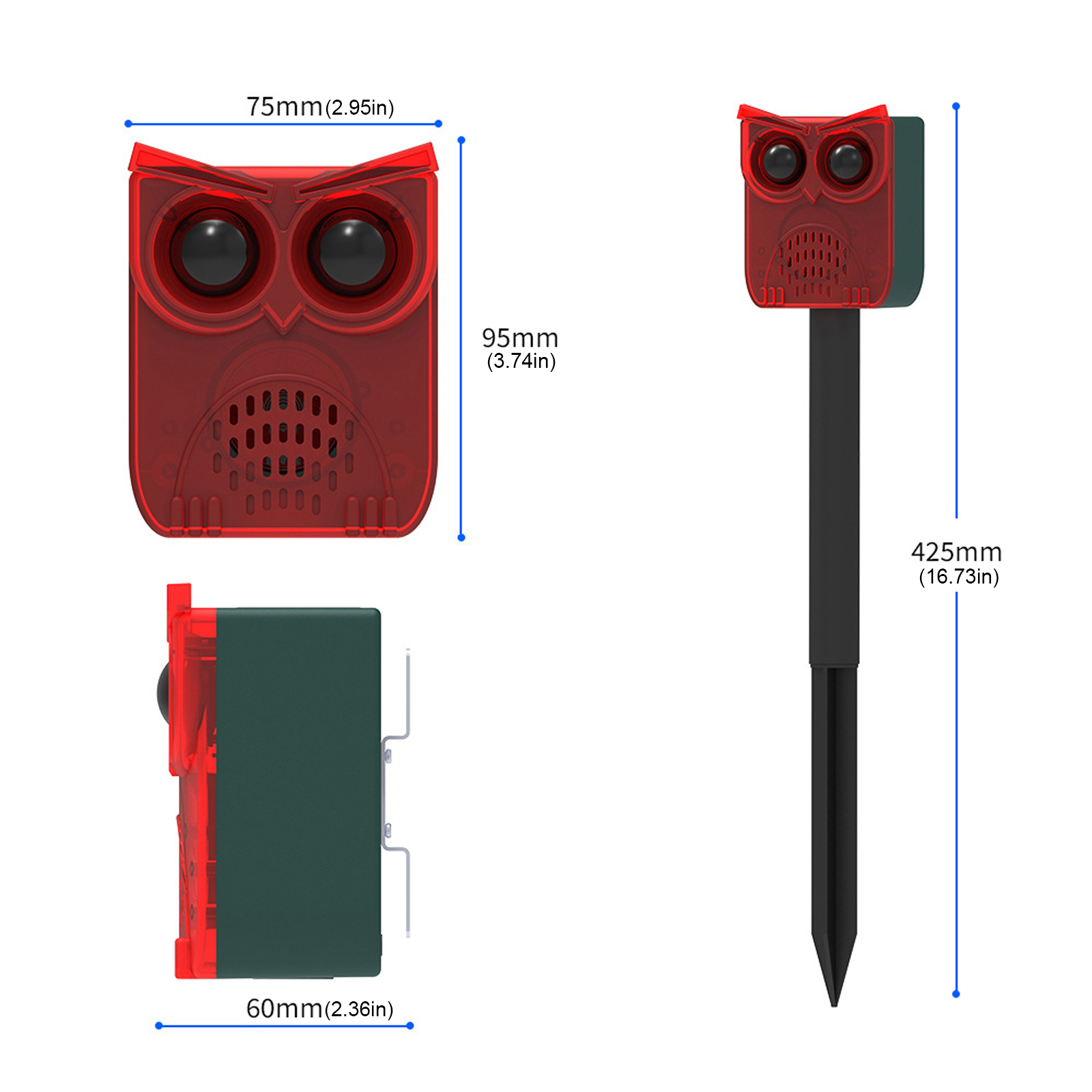 Solar Outdoor Motion Sensor Al - Barking Dog Alarm ulasan dan harga