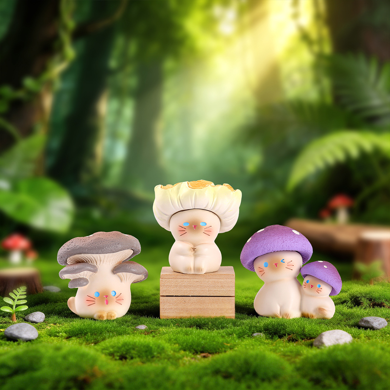 Mushroom Meow Blind Box Cute C - Home Security Items ulasan dan harga