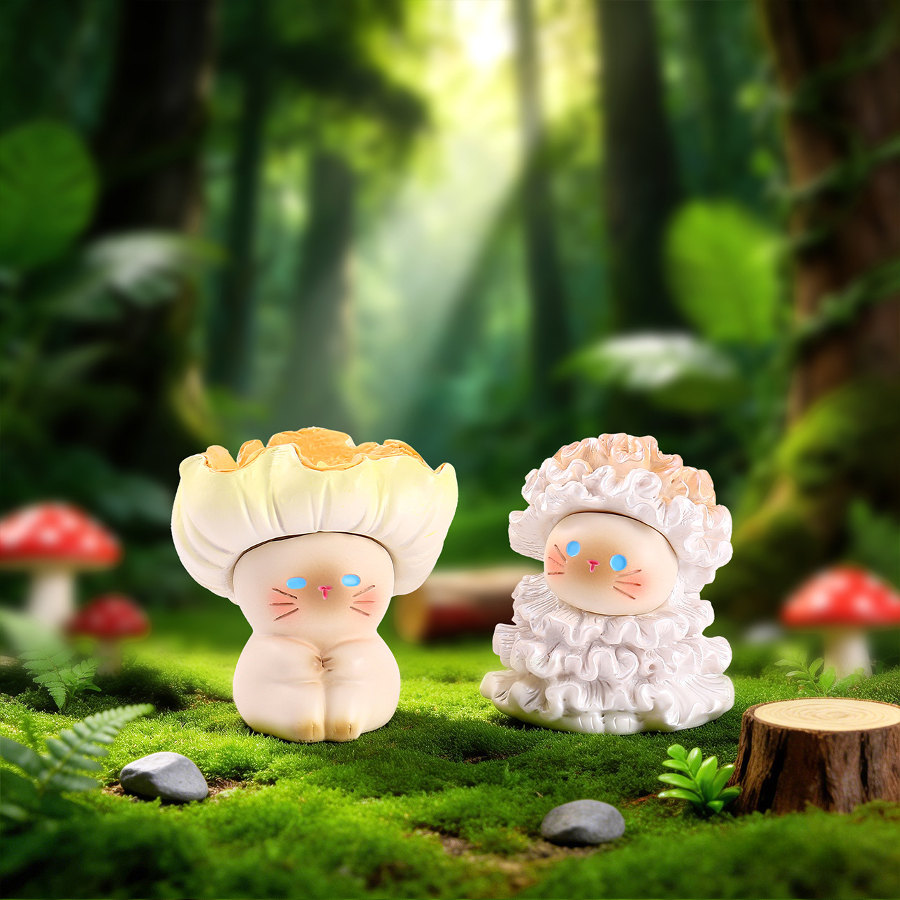 Mushroom Meow Blind Box Cute C - Home Security Items ulasan dan harga