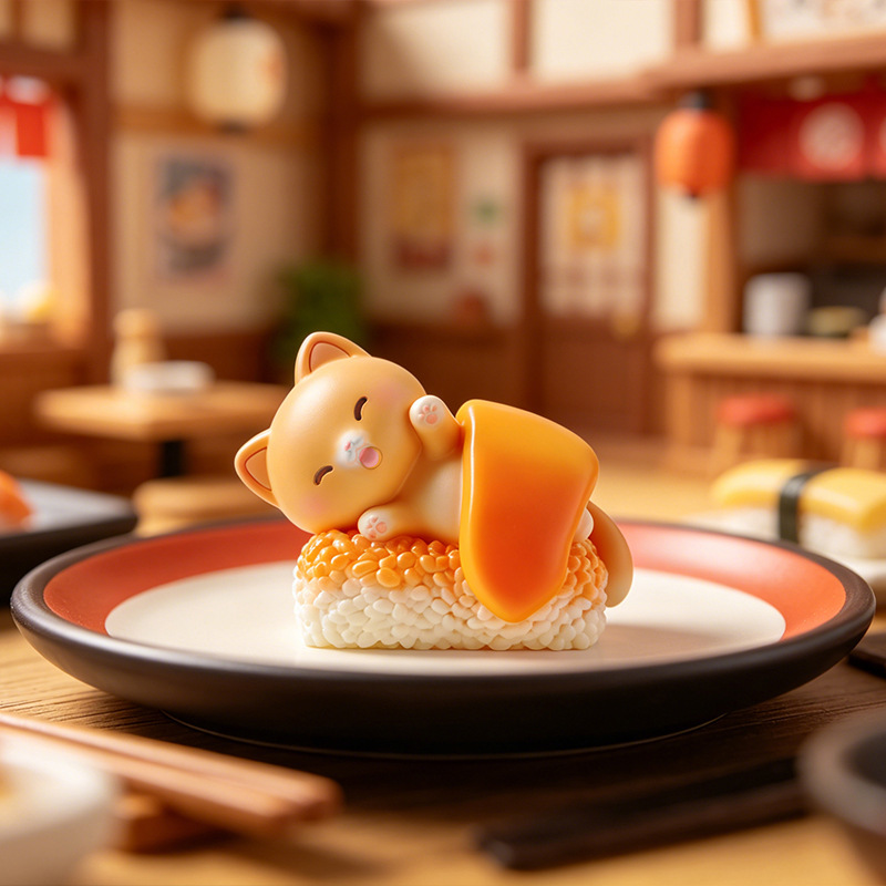 Sushi Cat Blind Box Cartoon Fi - Home Security Items ulasan dan harga