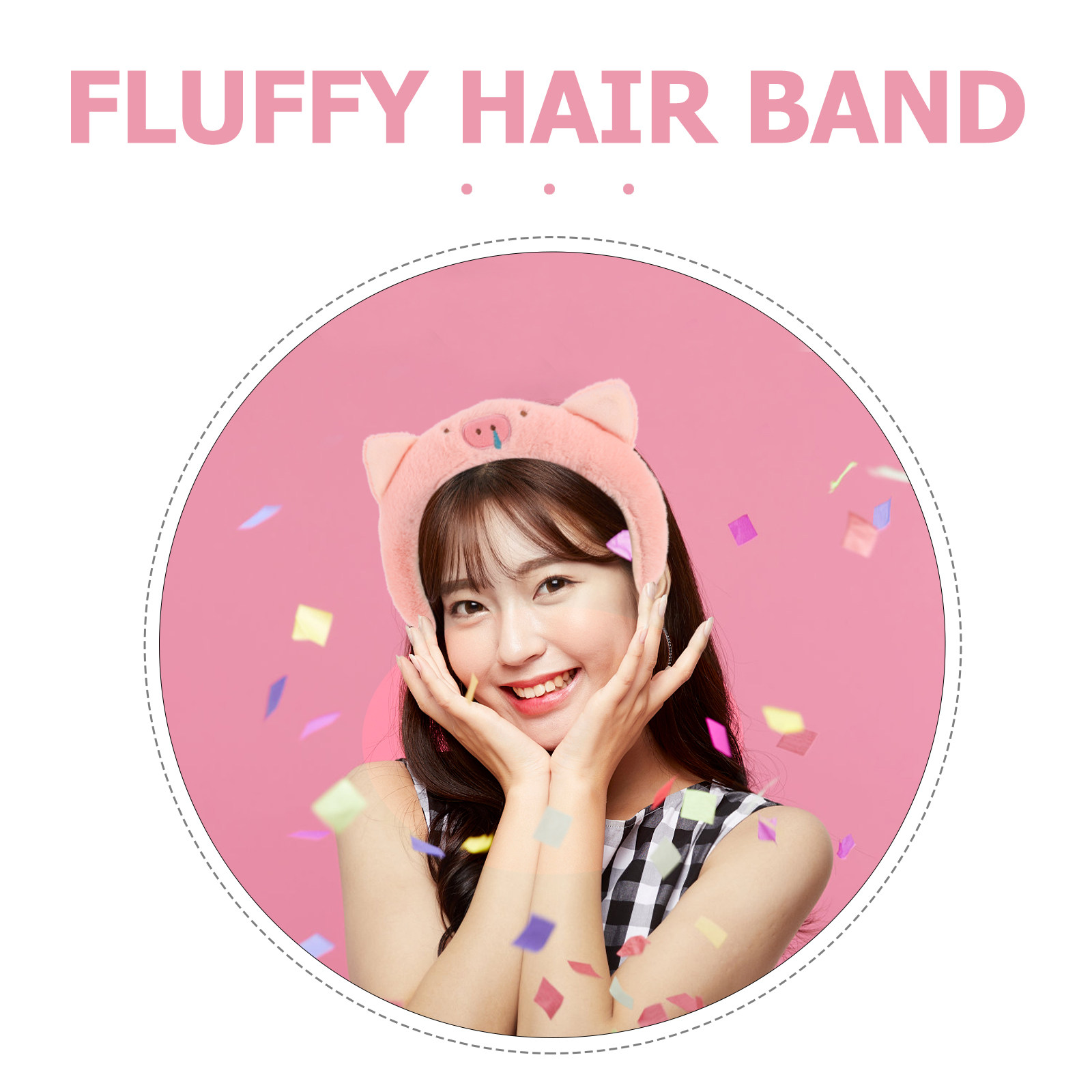 Pink Pig Ears Headband Women G - Home Security Units ulasan dan harga